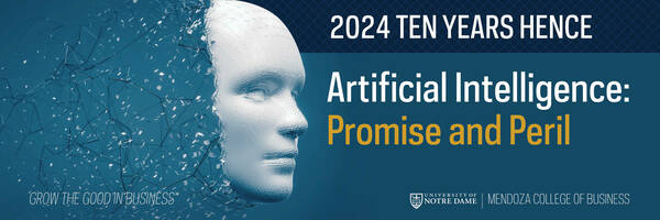 Ten Years Hence Speaker Series which will focus on Artificial Intelligence: Promise and Peril -- logo