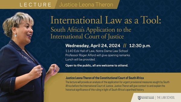 "International Law as a Tool" 
Justice Leona Theron